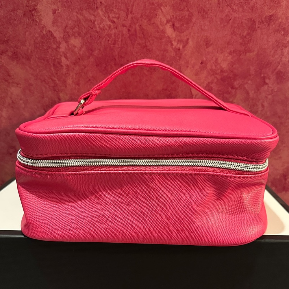 Lancôme Large pink makeup accessories Pink Women's Bag with mesh pockets